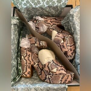 Kate Spade Women’s Snakeprint Platform Grace New in Box size 10